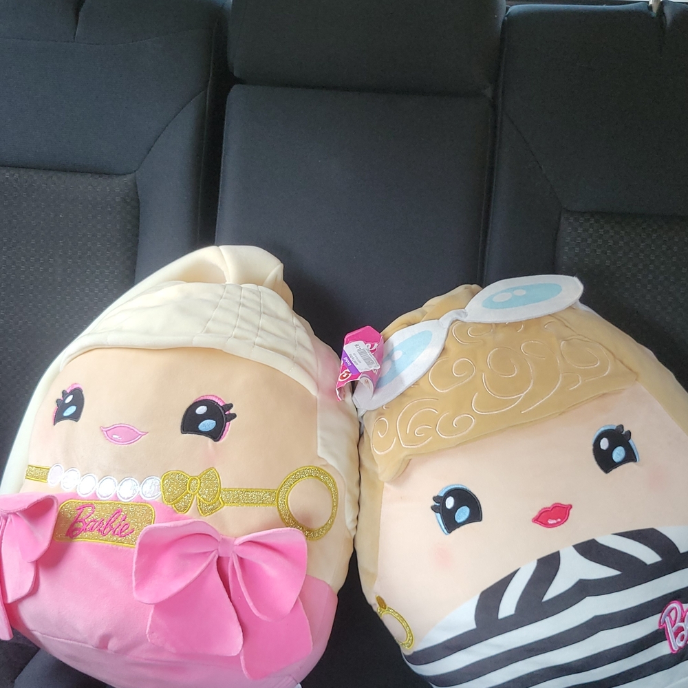 Barbie Pink and Cream Plush Duo